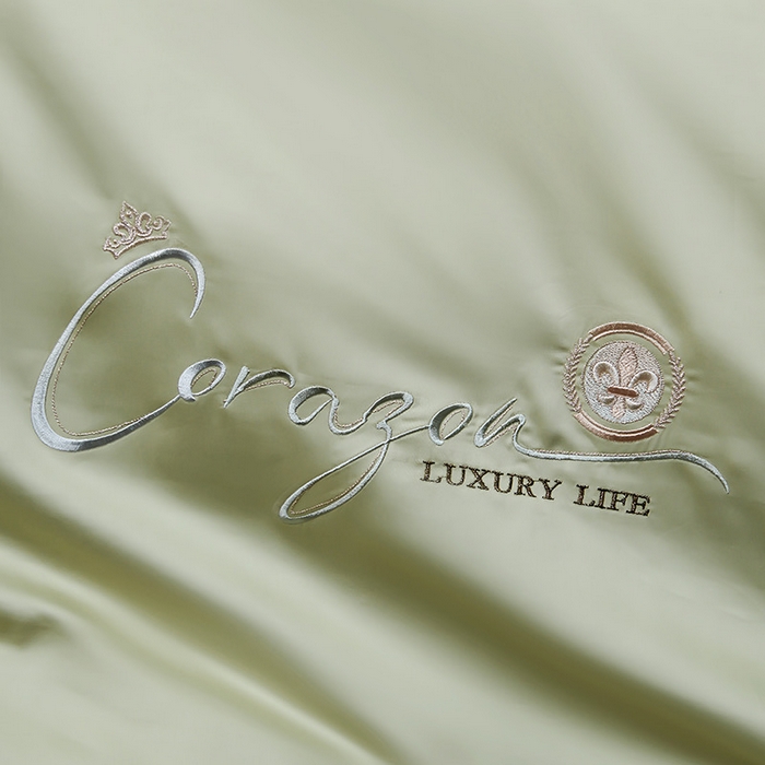 91家纺网 家纺一手货源 找家纺 U品汇 2026新款100支全棉纯棉长绒棉刺绣花四件套60S贡缎100%棉丝滑夏季冰丝凉爽 简繁-抹茶绿