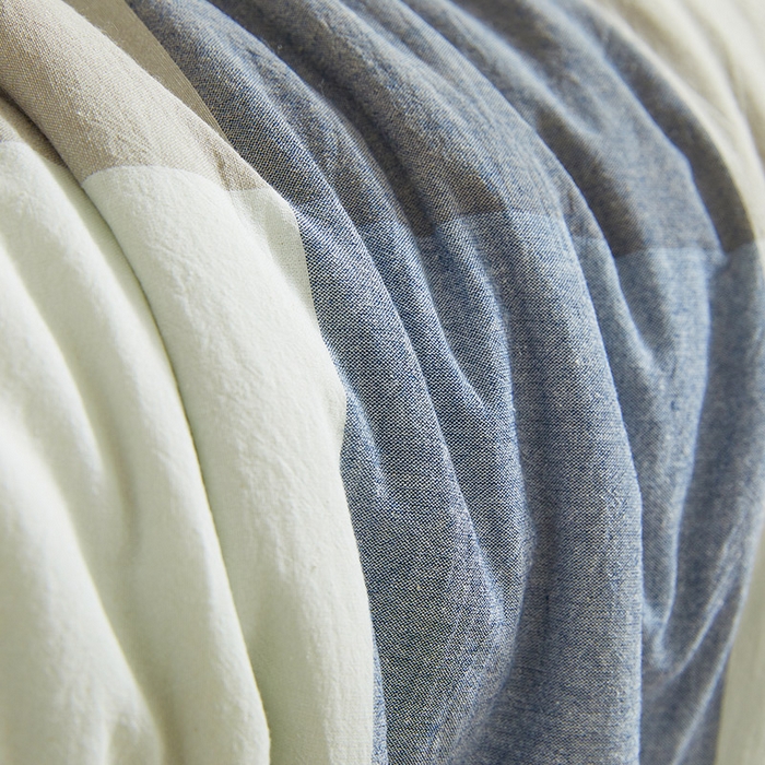 91家纺网 家纺一手货源 找家纺 晓时候 2026新款无印风100%新疆棉花被全棉夏被纯棉夏凉被空调被夏季被子被芯 莫奈蓝