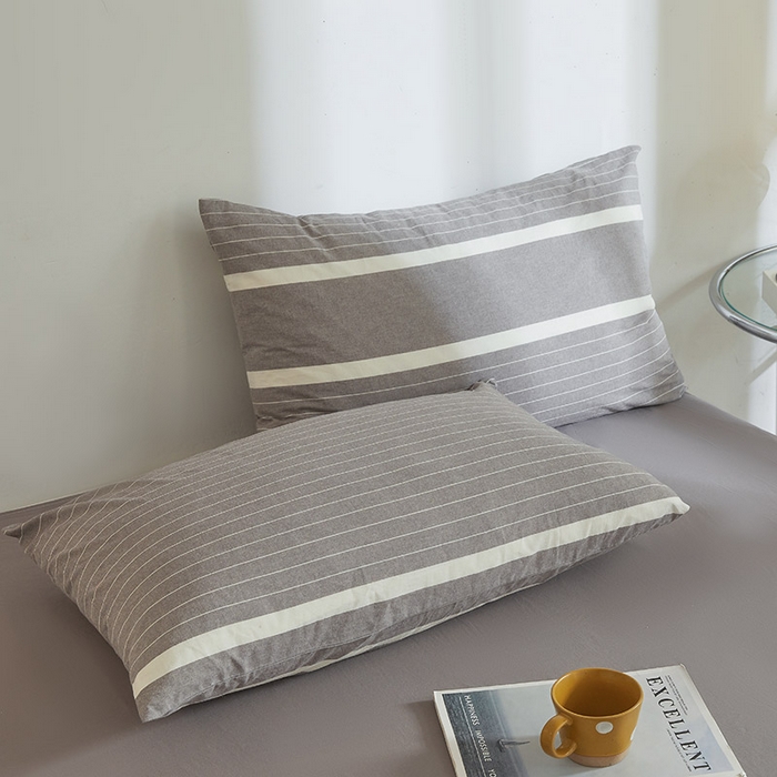 91家纺网 家纺一手货源 找家纺 晓时候 2026新款无印风100%新疆棉花被全棉夏被纯棉夏凉被空调被夏季被子被芯 条纹灰