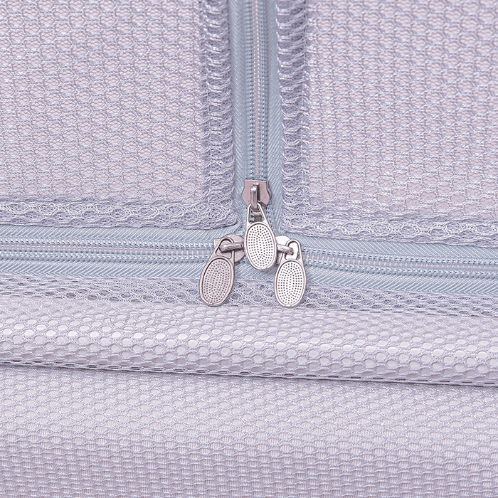 91家纺网 家纺一手货源 找家纺 雪姿家纺 2026新款T+U型刺绣花边床笠回底款三开门外穿坐床蚊帐-坐床星星 刺绣花边星星-烟岚紫灰