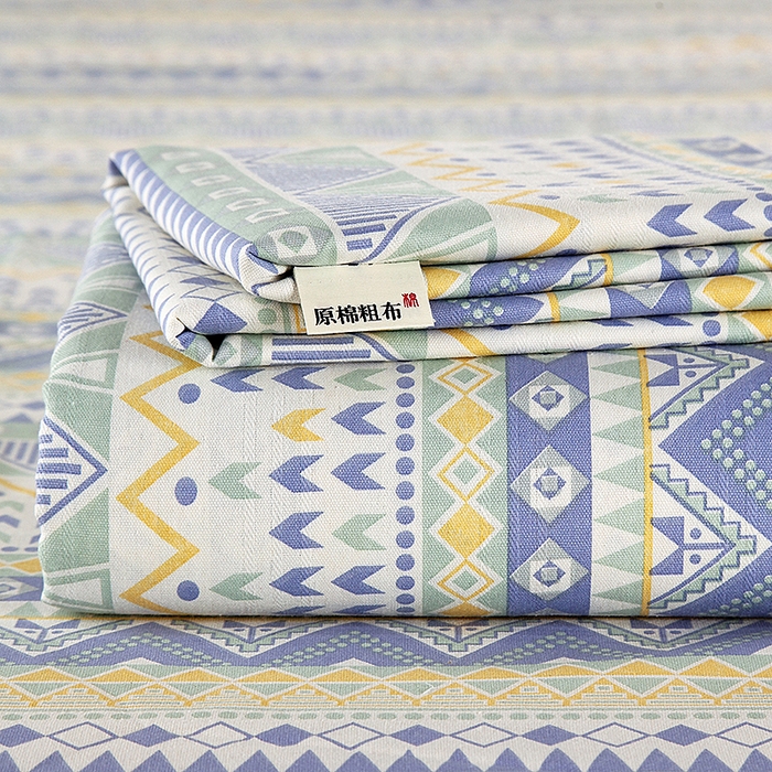 91家纺网 家纺一手货源 找家纺 （总）云玲时尚 2026新款原棉细纱老粗布席子凉席单床单床单单件