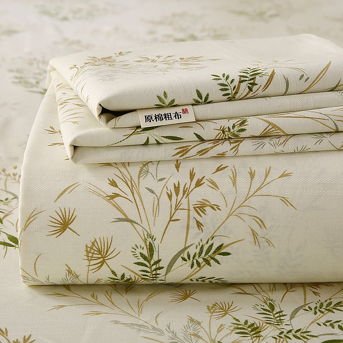 91家纺网 家纺一手货源 找家纺 （总）云玲时尚 2026新款原棉细纱老粗布席子凉席单床单床单单件