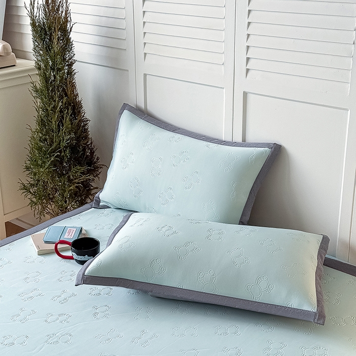 91家纺网 家纺一手货源 找家纺 （总）品乐家纺 2026新款三明治凉感丝复合泰迪熊床席