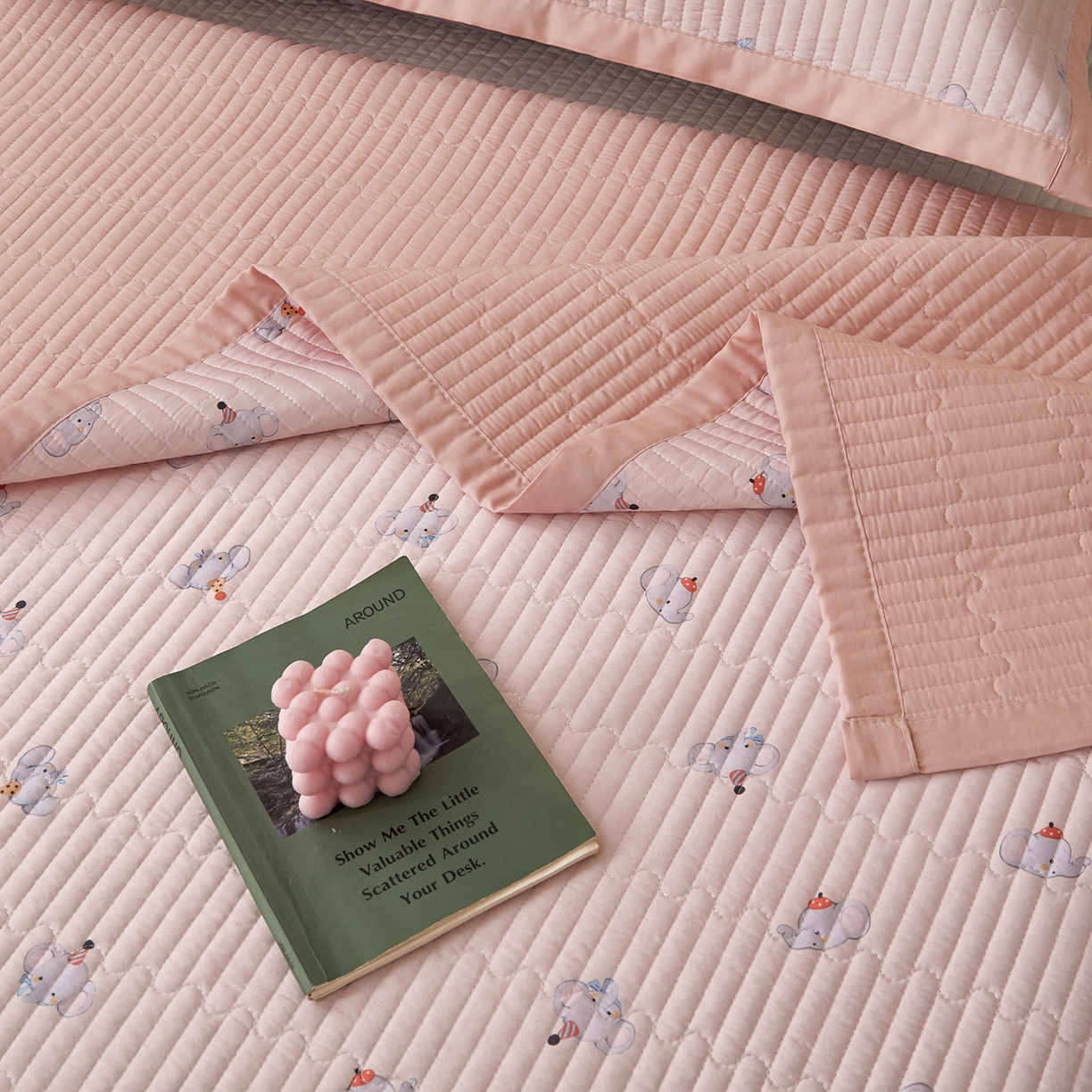 91家纺网 家纺一手货源 找家纺 （总）金艾草 2026春夏新款莫代尔天丝水洗床盖有同款夏被床盖单件