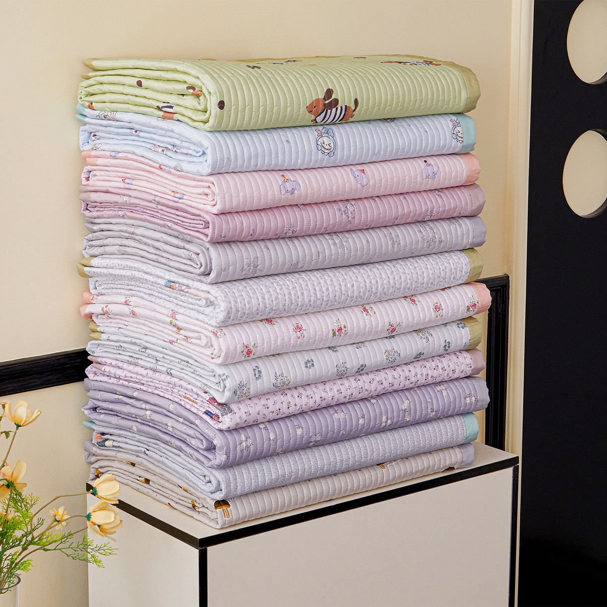 金艾草 2026春夏新款莫代尔天丝水洗床盖有同款夏被床盖单件 组合图仅供展示不可下单