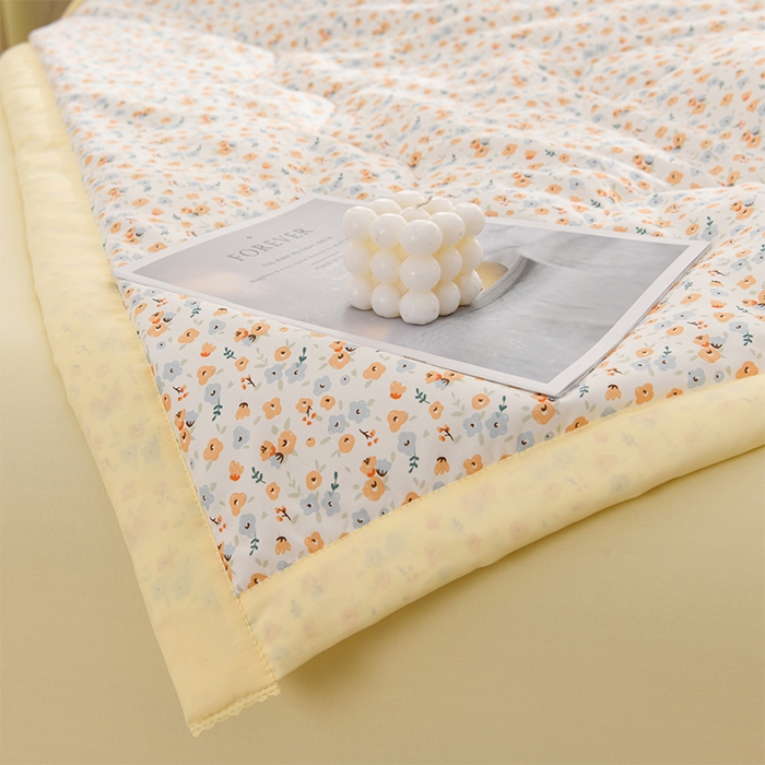 91家纺网 家纺一手货源 找家纺 珍贝家纺 2026新款亲肤大豆纤维夏被被子被芯 春色恋曲