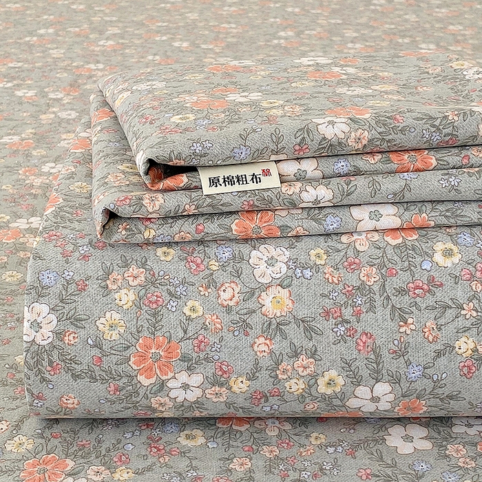 云玲时尚 2026新款原棉细纱老粗布席子凉席单床单床单单件 空谷幽兰