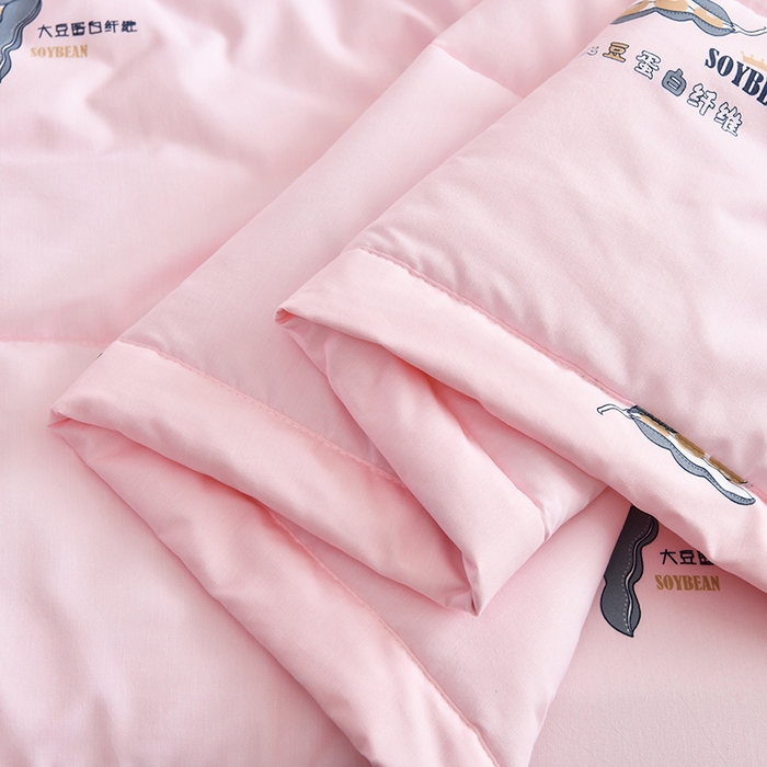 91家纺网 家纺一手货源 找家纺 珍贝家纺 2026新款亲肤大豆纤维夏被被子被芯 相思-玉