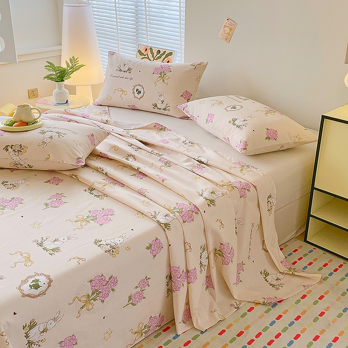 91家纺网 家纺一手货源 找家纺 云玲时尚 2026新款原棉细纱老粗布席子凉席单床单床单单件 流星花园