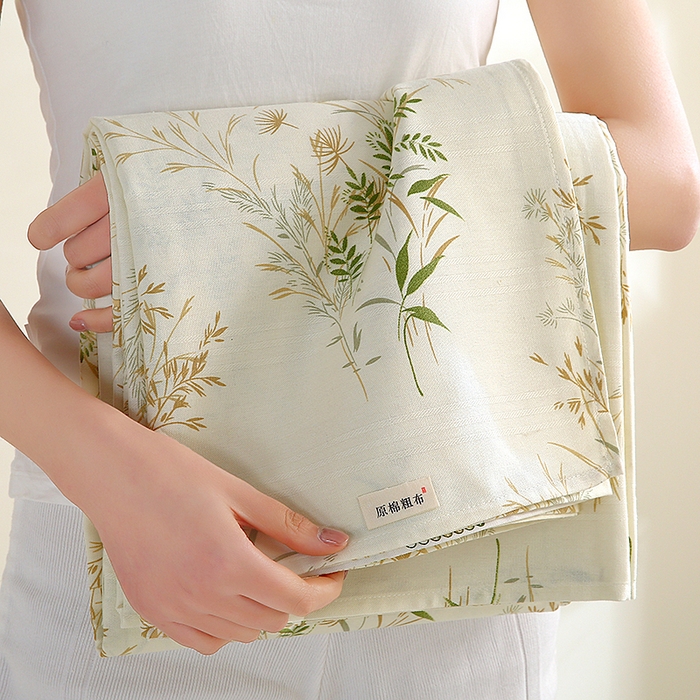 91家纺网 家纺一手货源 找家纺 云玲时尚 2026新款原棉细纱老粗布席子凉席单床单床单单件 绿意盎然