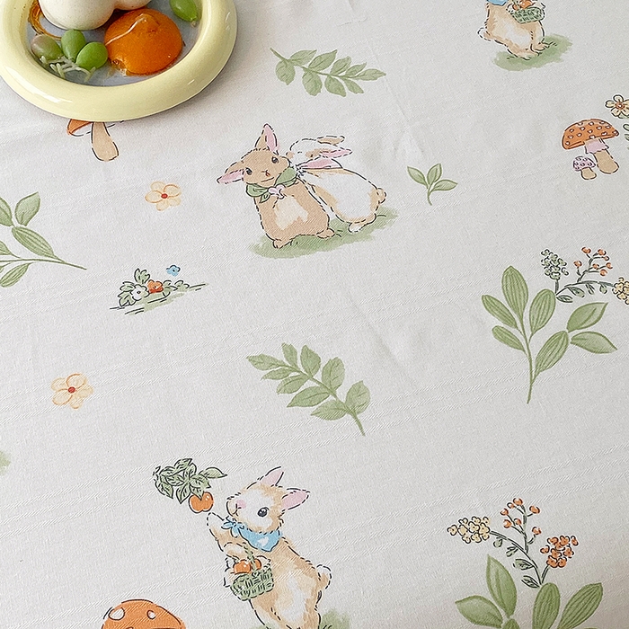 91家纺网 家纺一手货源 找家纺 云玲时尚 2026新款原棉细纱老粗布席子凉席单床单床单单件 蘑菇小兔