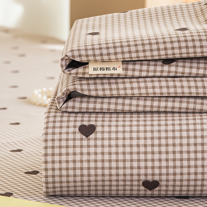云玲时尚 2026新款原棉细纱老粗布席子凉席单床单床单单件 暖心格调