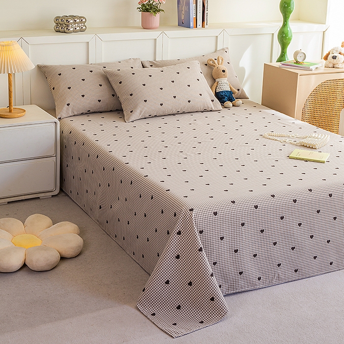 91家纺网 家纺一手货源 找家纺 云玲时尚 2026新款原棉细纱老粗布席子凉席单床单床单单件 暖心格调