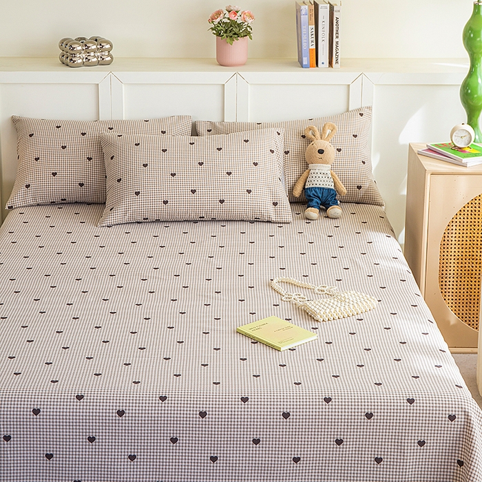 91家纺网 家纺一手货源 找家纺 云玲时尚 2026新款原棉细纱老粗布席子凉席单床单床单单件 暖心格调