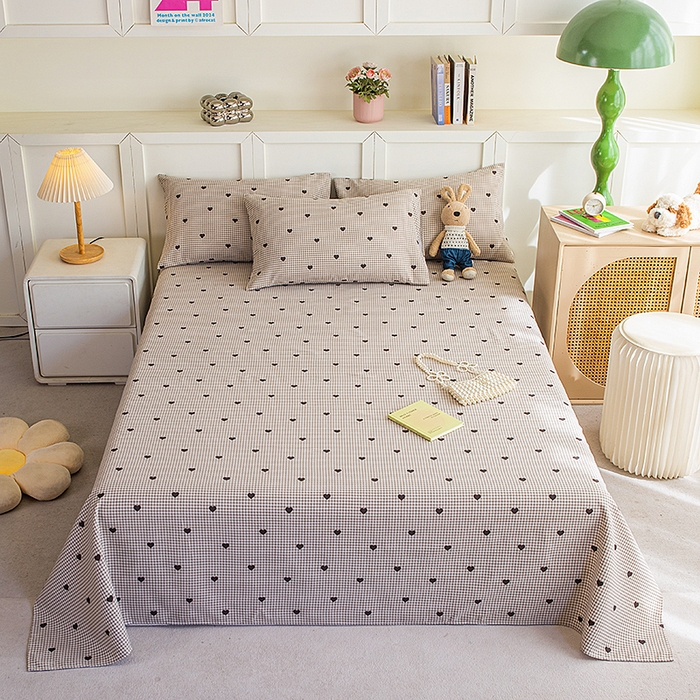 91家纺网 家纺一手货源 找家纺 云玲时尚 2026新款原棉细纱老粗布席子凉席单床单床单单件 暖心格调