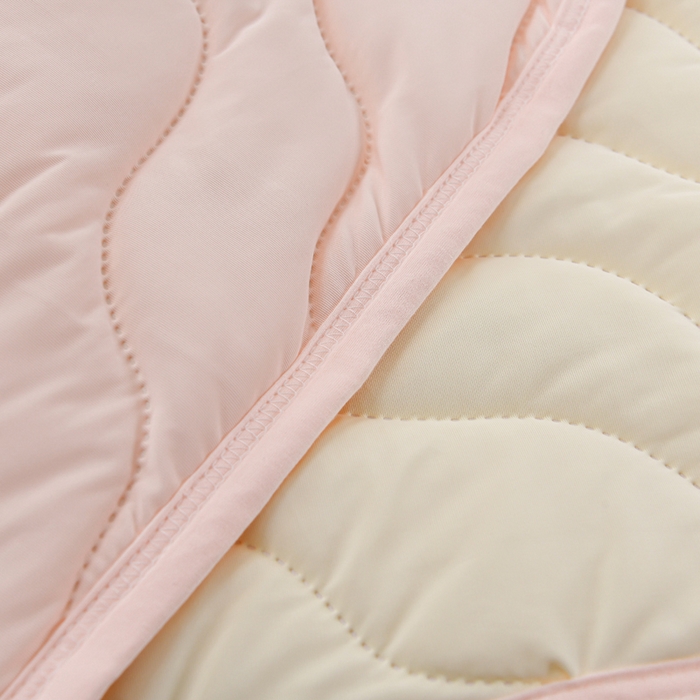 91家纺网 家纺一手货源 找家纺 珍贝家纺 2026新款A类凉感丝透气夏凉被被子夏被 奶黄-淡粉