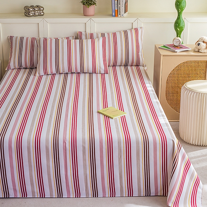 91家纺网 家纺一手货源 找家纺 云玲时尚 2026新款原棉细纱老粗布席子凉席单床单床单单件 暖叙