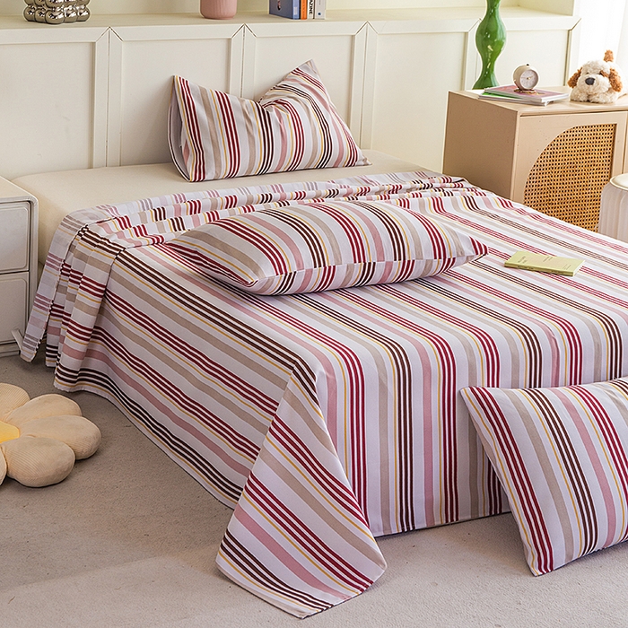 91家纺网 家纺一手货源 找家纺 云玲时尚 2026新款原棉细纱老粗布席子凉席单床单床单单件 暖叙