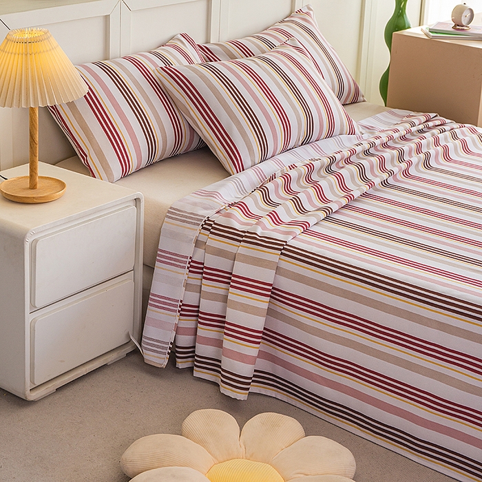 91家纺网 家纺一手货源 找家纺 云玲时尚 2026新款原棉细纱老粗布席子凉席单床单床单单件 暖叙