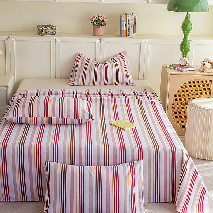 91家纺网 家纺一手货源 找家纺 云玲时尚 2026新款原棉细纱老粗布席子凉席单床单床单单件 暖叙