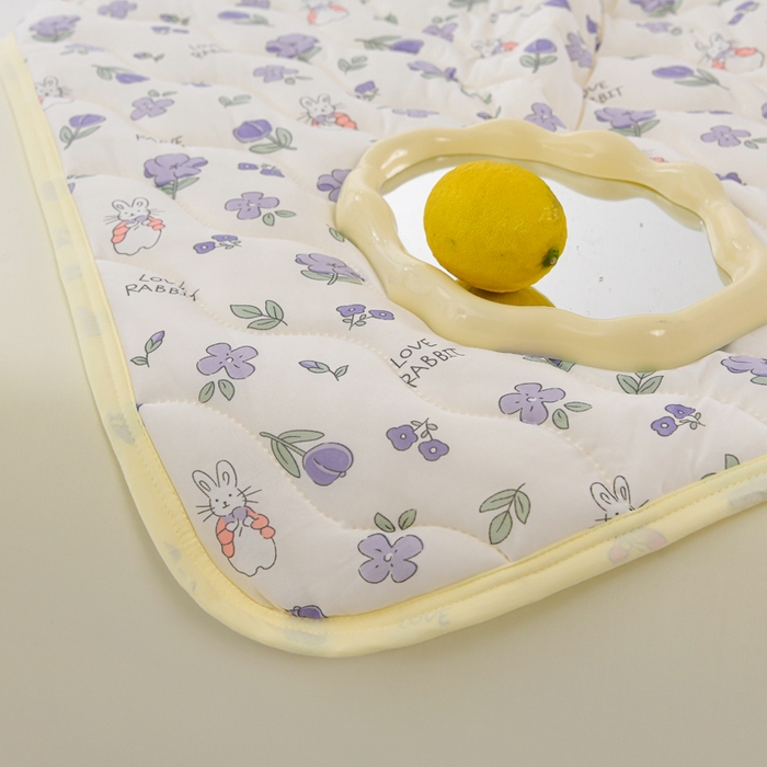 91家纺网 家纺一手货源 找家纺 珍贝家纺 2026新款A类凉感丝透气夏凉被被子夏被 b花颜悦色