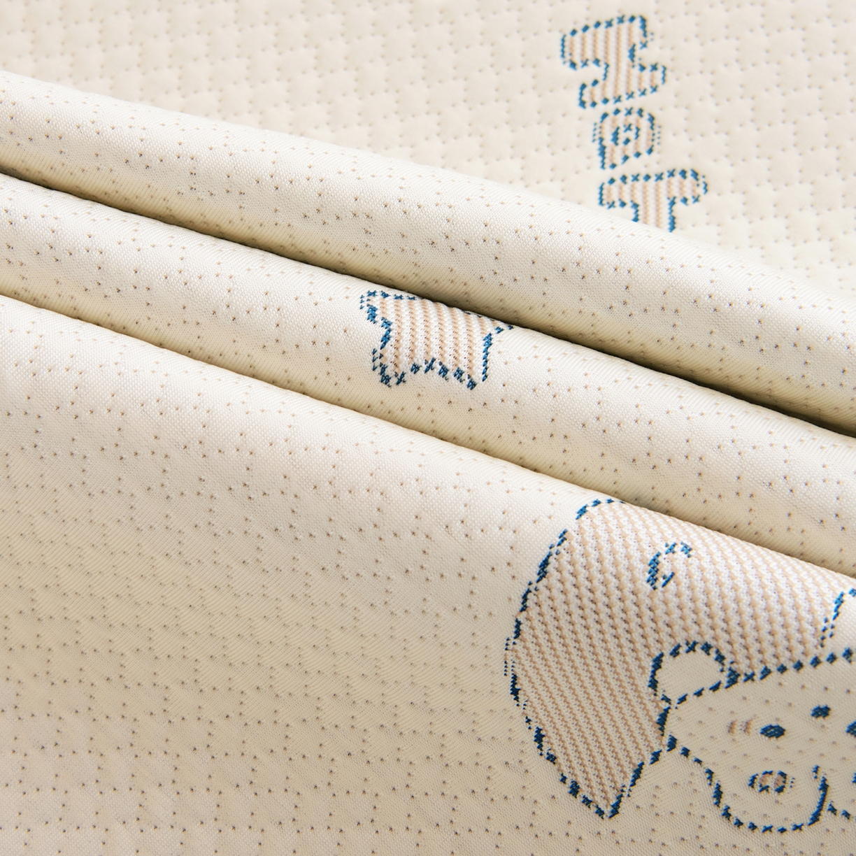 91家纺网 家纺一手货源 找家纺 御棉坊 2026新款A类提花凉感凉席幼儿园席子儿童凉席宿舍床凉席宝宝夏季席子 弯月兔