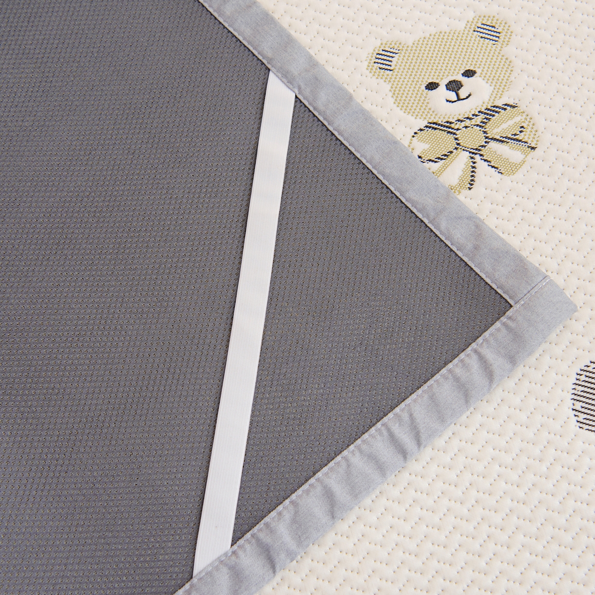 91家纺网 家纺一手货源 找家纺 御棉坊 2026新款A类提花凉感凉席幼儿园席子儿童凉席宿舍床凉席宝宝夏季席子 童心熊