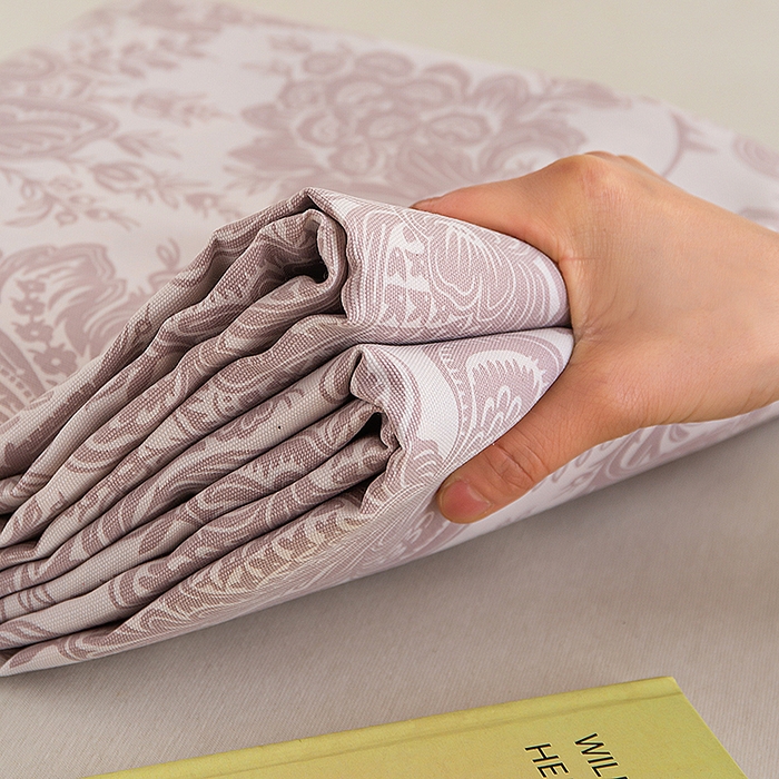 91家纺网 家纺一手货源 找家纺 云玲时尚 2026新款原棉细纱老粗布席子凉席单床单床单单件 欧式魅影-紫