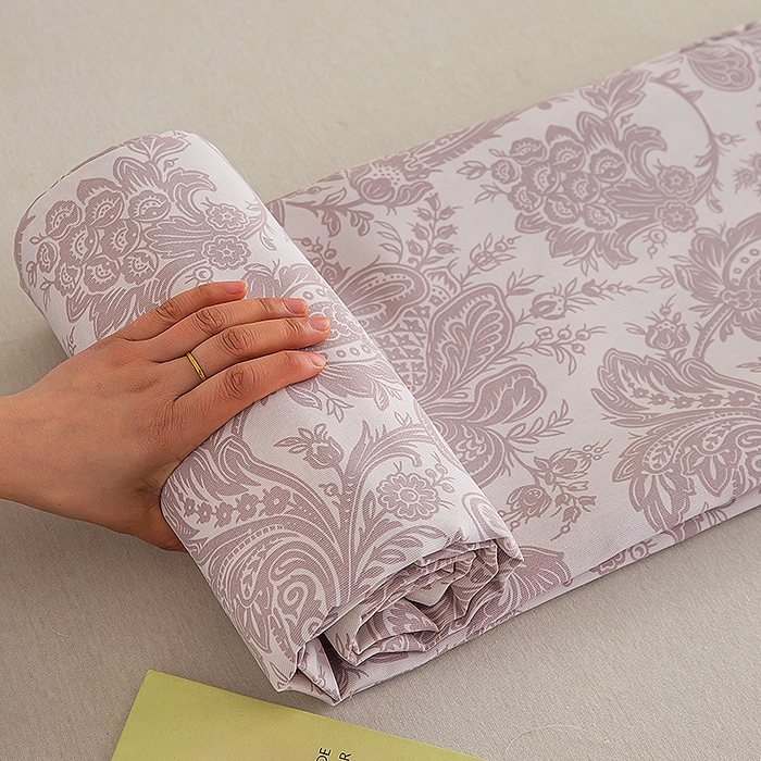 91家纺网 家纺一手货源 找家纺 云玲时尚 2026新款原棉细纱老粗布席子凉席单床单床单单件 欧式魅影-紫