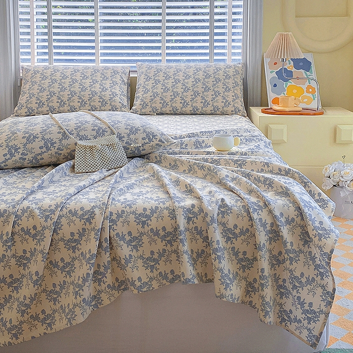 91家纺网 家纺一手货源 找家纺 云玲时尚 2026新款原棉细纱老粗布席子凉席单床单床单单件 千寻