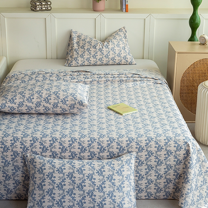 91家纺网 家纺一手货源 找家纺 云玲时尚 2026新款原棉细纱老粗布席子凉席单床单床单单件 千寻