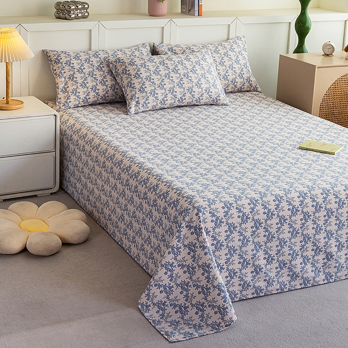 91家纺网 家纺一手货源 找家纺 云玲时尚 2026新款原棉细纱老粗布席子凉席单床单床单单件 千寻