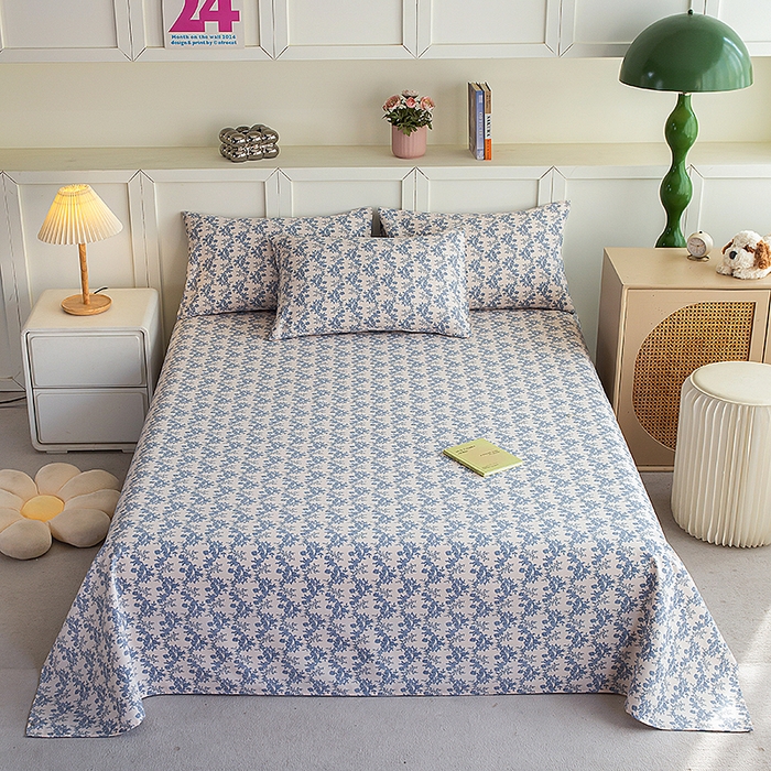 91家纺网 家纺一手货源 找家纺 云玲时尚 2026新款原棉细纱老粗布席子凉席单床单床单单件 千寻