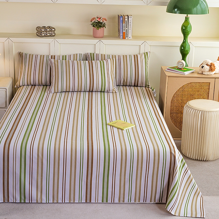 91家纺网 家纺一手货源 找家纺 云玲时尚 2026新款原棉细纱老粗布席子凉席单床单床单单件 青禾