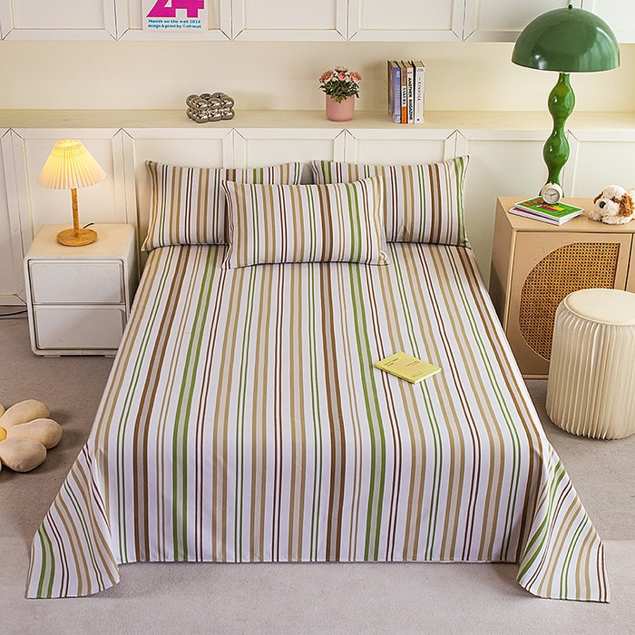 91家纺网 家纺一手货源 找家纺 云玲时尚 2026新款原棉细纱老粗布席子凉席单床单床单单件 青禾