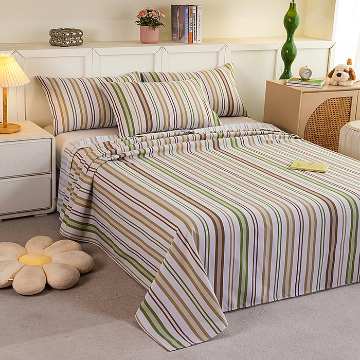 91家纺网 家纺一手货源 找家纺 云玲时尚 2026新款原棉细纱老粗布席子凉席单床单床单单件 青禾