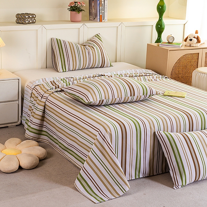 91家纺网 家纺一手货源 找家纺 云玲时尚 2026新款原棉细纱老粗布席子凉席单床单床单单件 青禾