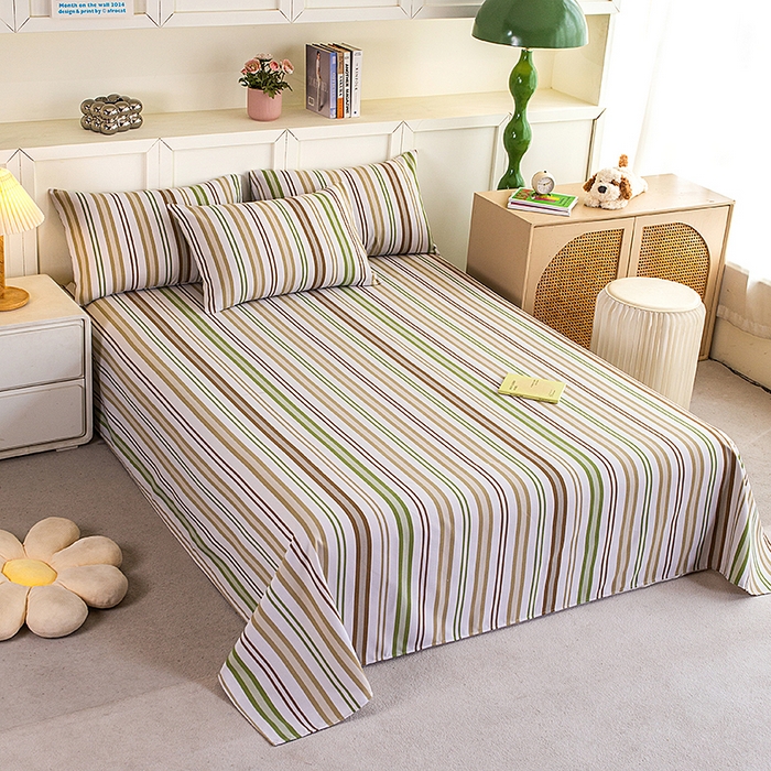 91家纺网 家纺一手货源 找家纺 云玲时尚 2026新款原棉细纱老粗布席子凉席单床单床单单件 青禾