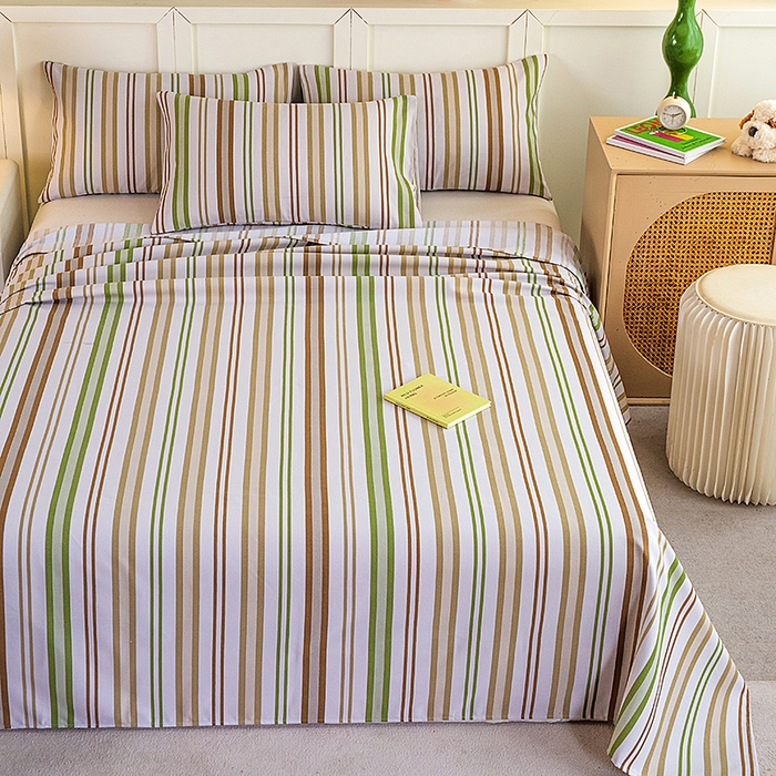 91家纺网 家纺一手货源 找家纺 云玲时尚 2026新款原棉细纱老粗布席子凉席单床单床单单件 青禾