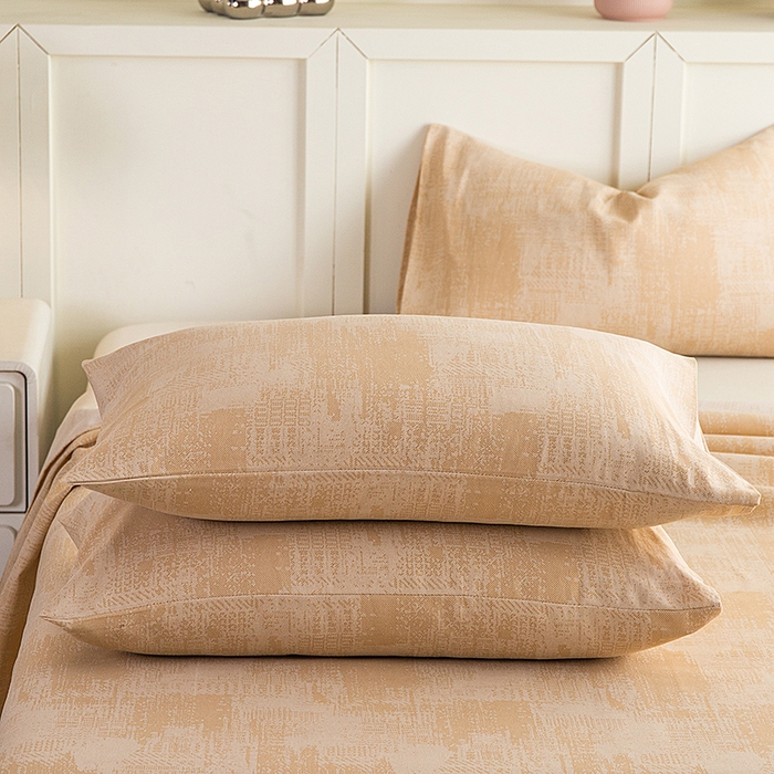 91家纺网 家纺一手货源 找家纺 云玲时尚 2026新款原棉细纱老粗布席子凉席单床单床单单件 素影-黄