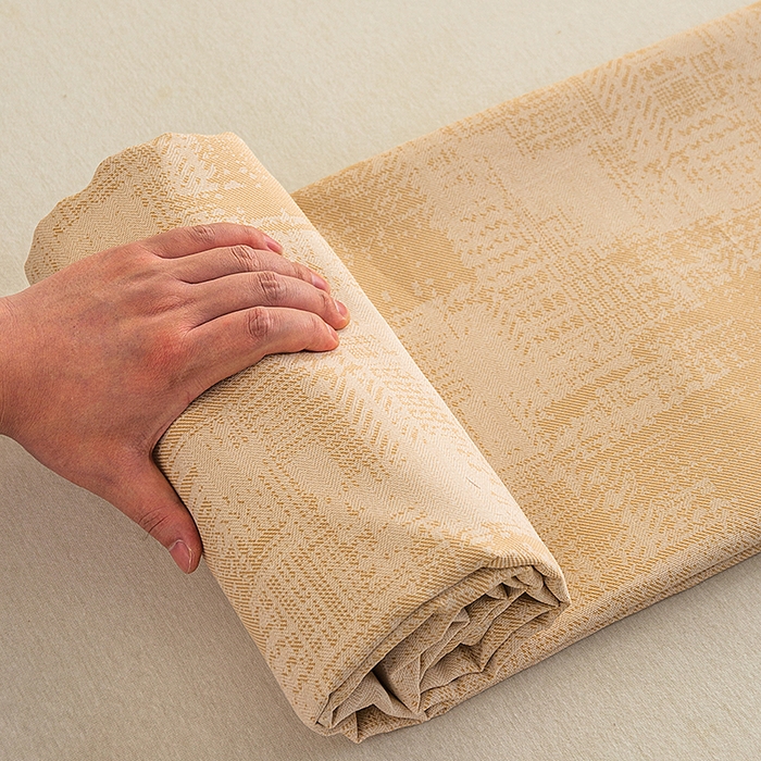 91家纺网 家纺一手货源 找家纺 云玲时尚 2026新款原棉细纱老粗布席子凉席单床单床单单件 素影-黄