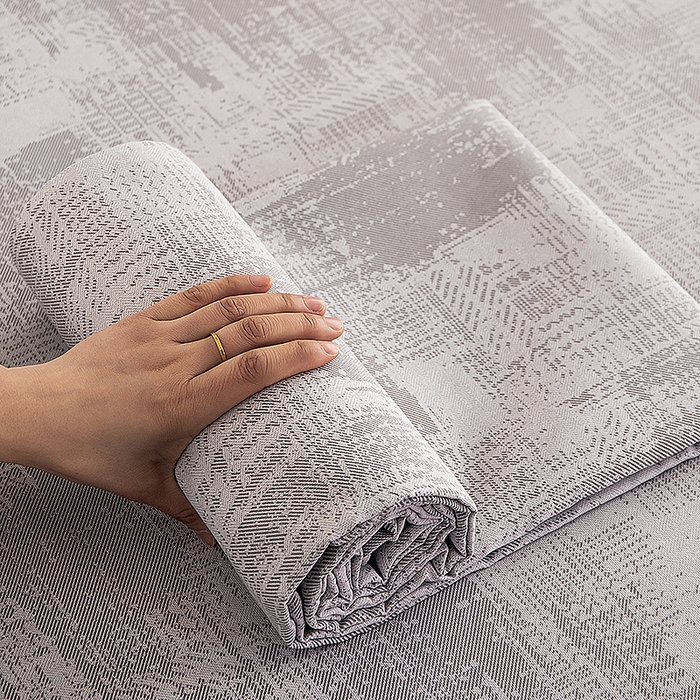 91家纺网 家纺一手货源 找家纺 云玲时尚 2026新款原棉细纱老粗布席子凉席单床单床单单件 素影-灰