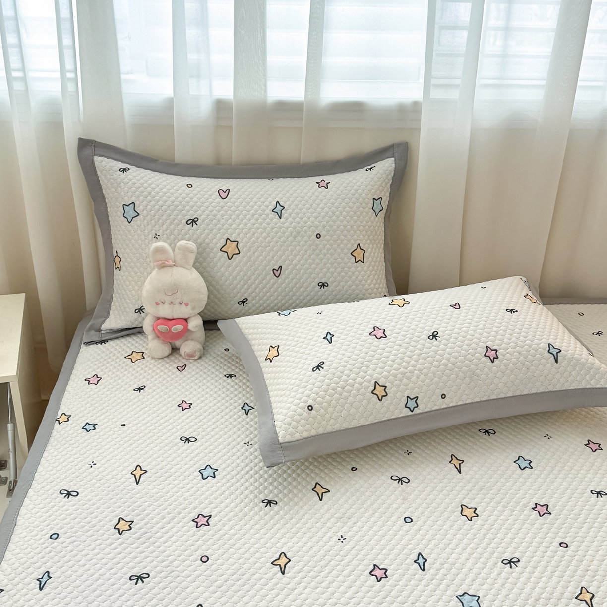 91家纺网 家纺一手货源 找家纺 大元 2026新款冰豆豆数码印花席三明治底凉席席子 星荣