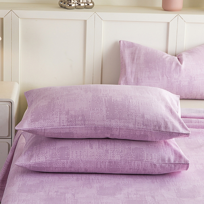 91家纺网 家纺一手货源 找家纺 云玲时尚 2026新款原棉细纱老粗布席子凉席单床单床单单件 素影-紫