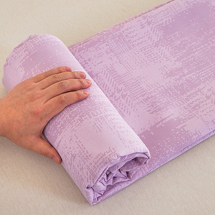 91家纺网 家纺一手货源 找家纺 云玲时尚 2026新款原棉细纱老粗布席子凉席单床单床单单件 素影-紫