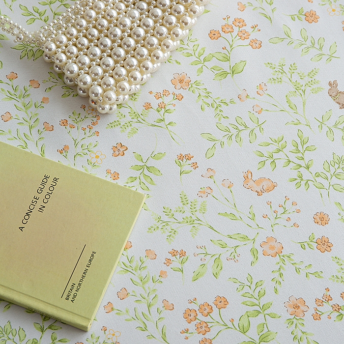 91家纺网 家纺一手货源 找家纺 云玲时尚 2026新款原棉细纱老粗布席子凉席单床单床单单件 田园小兔