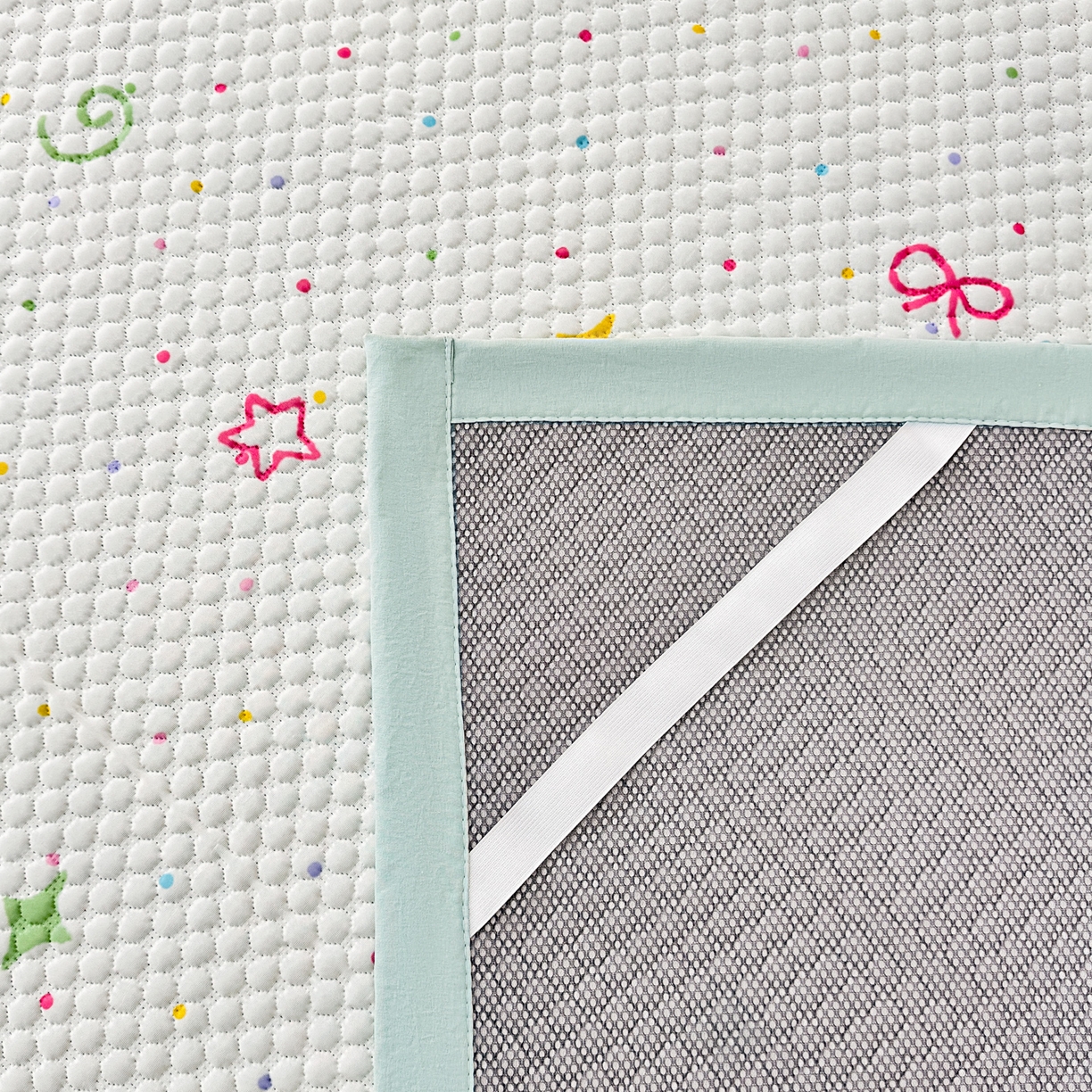 91家纺网 家纺一手货源 找家纺 大元 2026新款凉感冰豆豆印加绣凉席 动物聚会