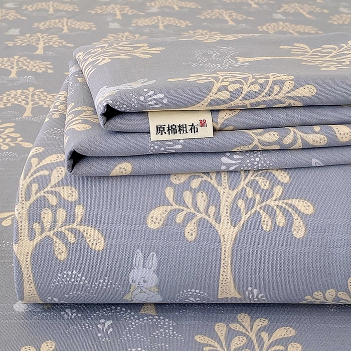 云玲时尚 2026新款原棉细纱老粗布席子凉席单床单床单单件 幸运树