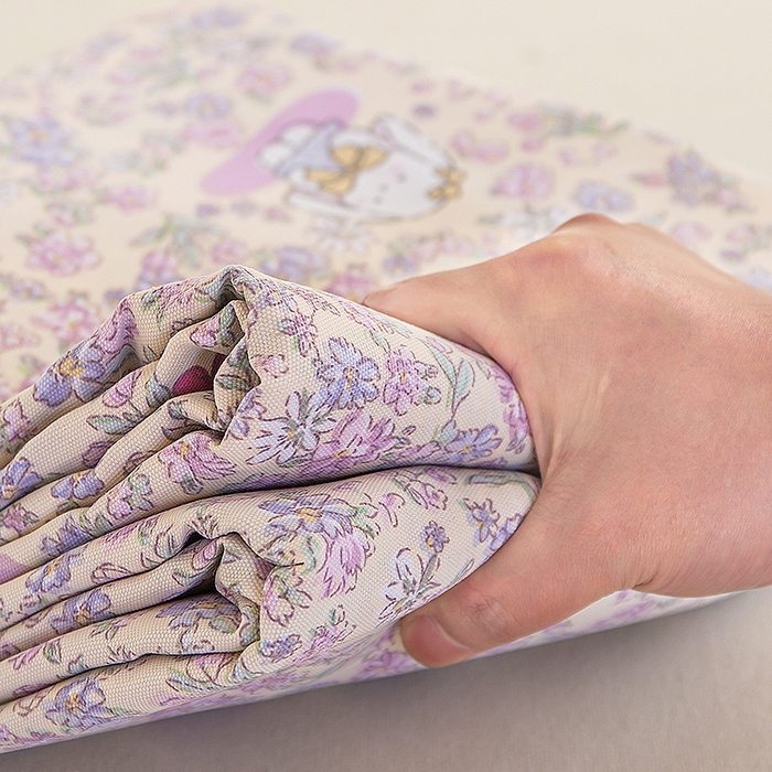 91家纺网 家纺一手货源 找家纺 云玲时尚 2026新款原棉细纱老粗布席子凉席单床单床单单件 紫蝶花舞