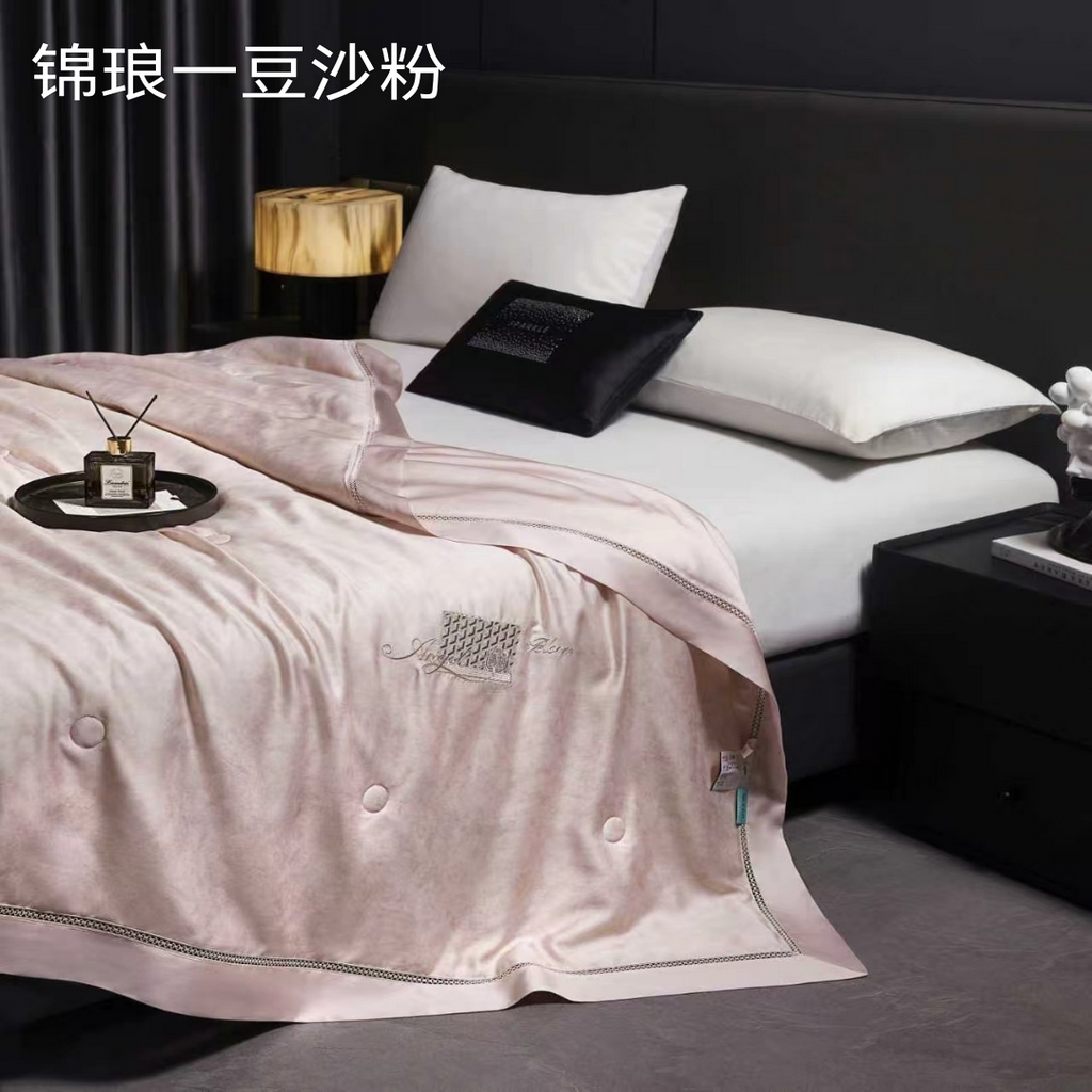 91家纺网 家纺一手货源 找家纺 （总）博尔菲 2026新款【锦琅】绣花夏凉被